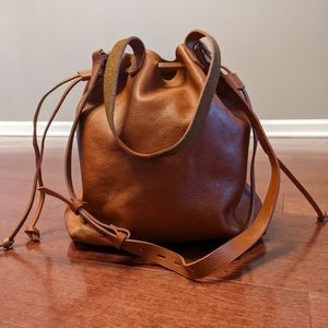 Madewell Drawstring Transport Leather Tote Medium